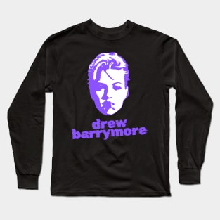 Drew barrymore ||| 80s sliced Long Sleeve T-Shirt